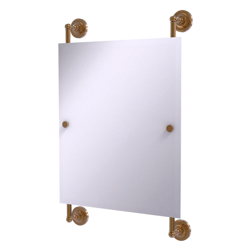 Prestige Regal Collection Rectangular Frameless Rail Mounted Mirror