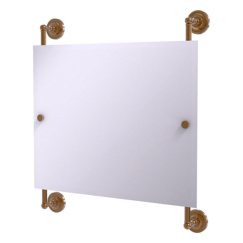 Prestige Regal Landscape Rectangular Frameless Rail Mounted Mirror