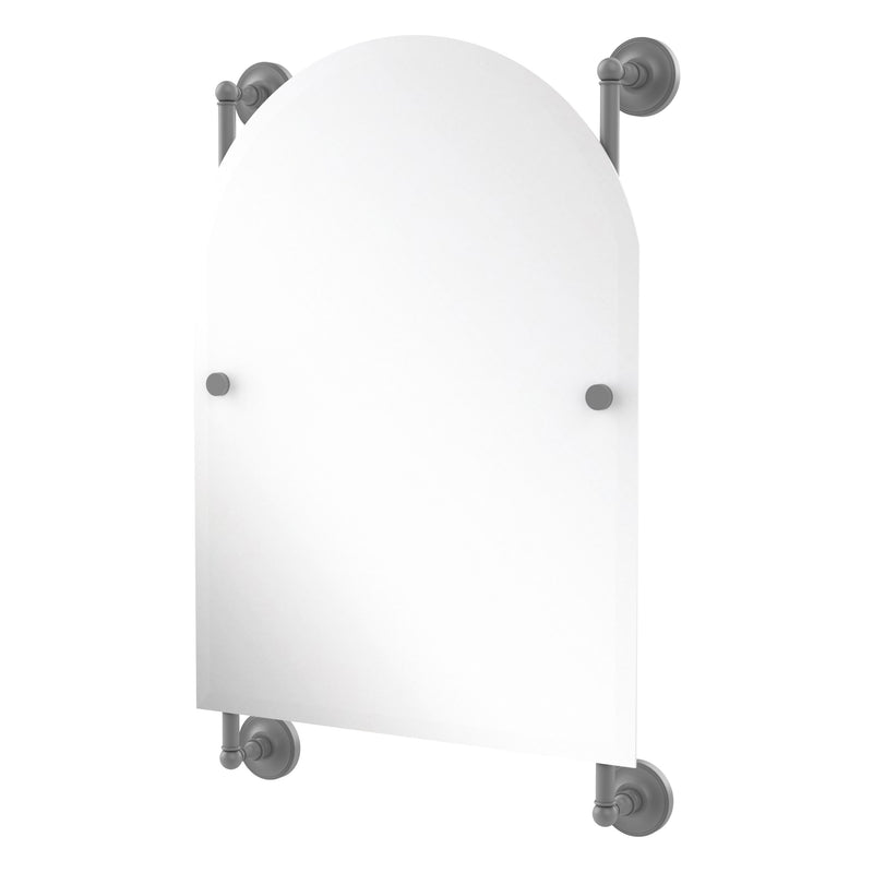 Prestige Regal Collection Arched Top Frameless Rail Mounted Mirror