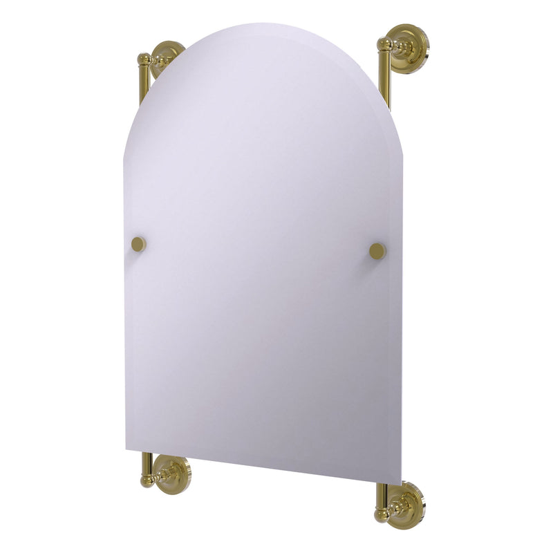 Prestige Regal Collection Arched Top Frameless Rail Mounted Mirror