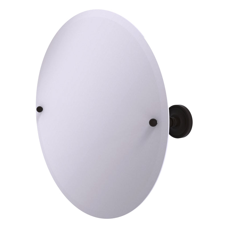 Frameless Round Tilt Mirror with Beveled Edge