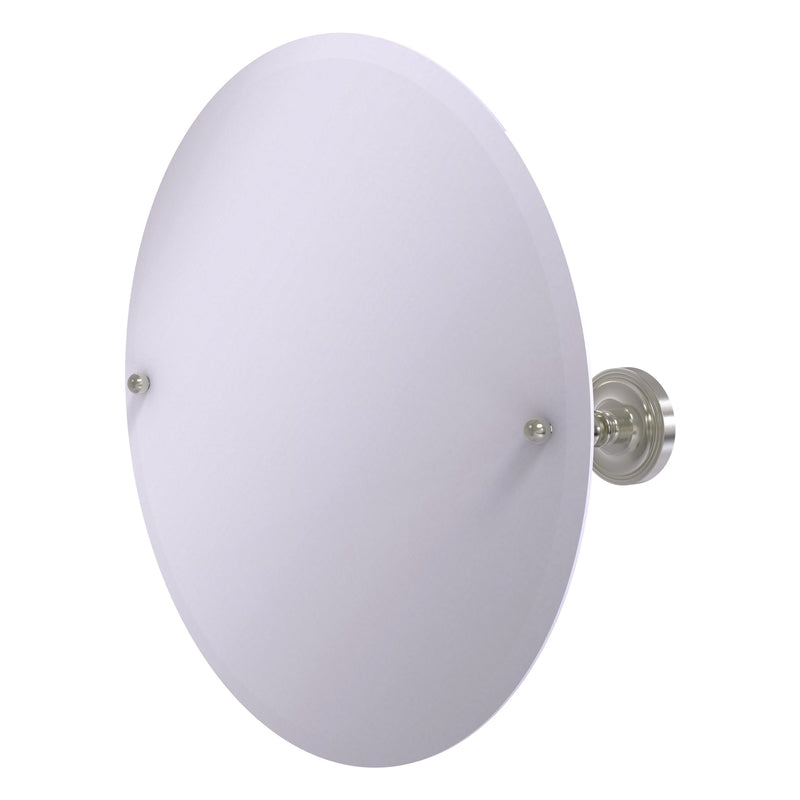 Frameless Round Tilt Mirror with Beveled Edge