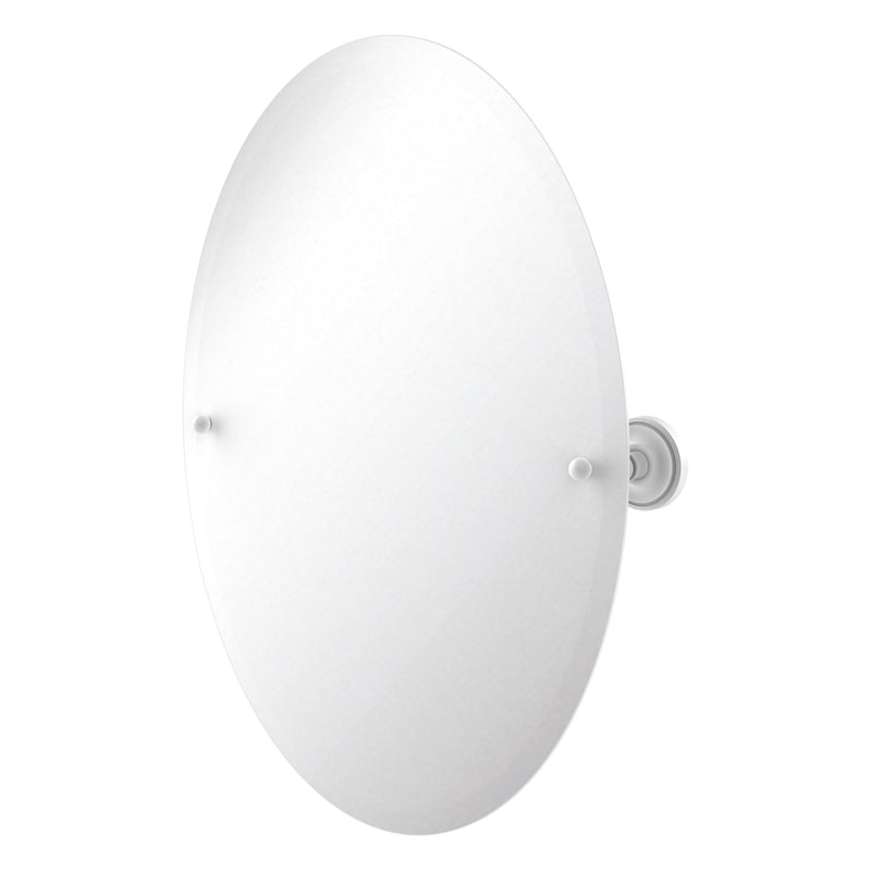 Frameless Oval Tilt Mirror with Beveled Edge