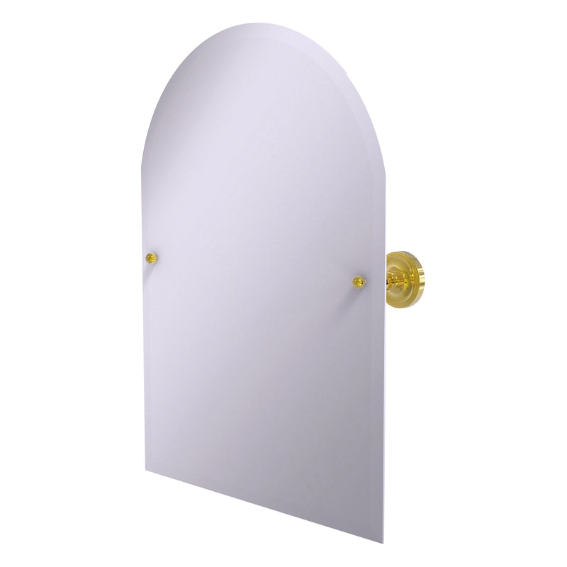 Frameless Arched Top Tilt Mirror with Beveled Edge