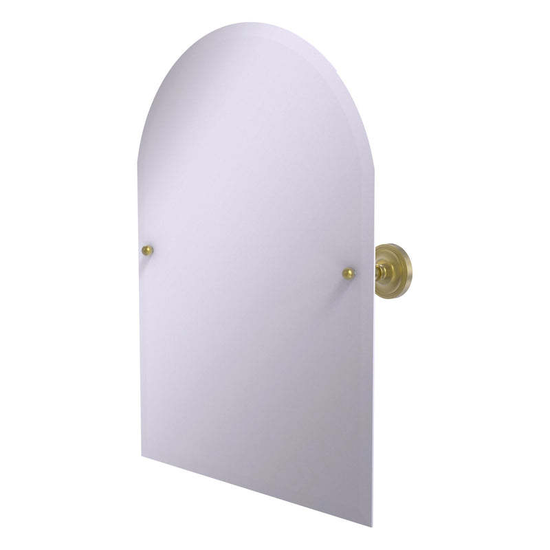 Frameless Arched Top Tilt Mirror with Beveled Edge