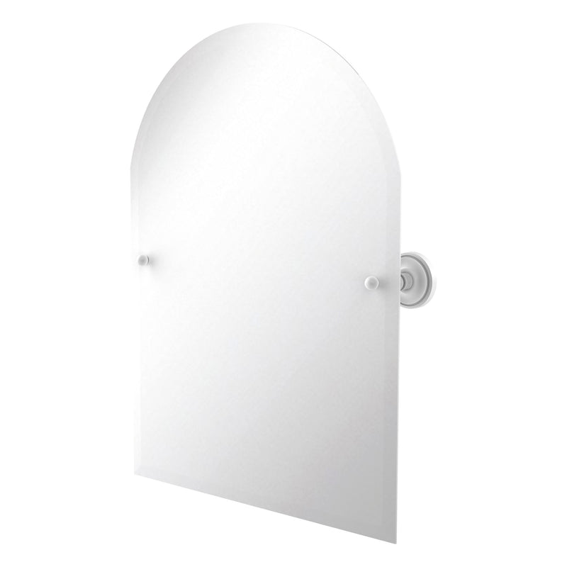 Frameless Arched Top Tilt Mirror with Beveled Edge