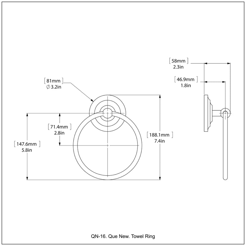 Que New Towel Ring