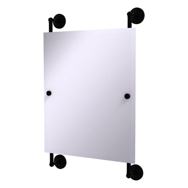 Que New Collection Rectangular Frameless Rail Mounted Mirror