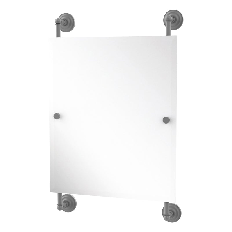 Que New Collection Rectangular Frameless Rail Mounted Mirror