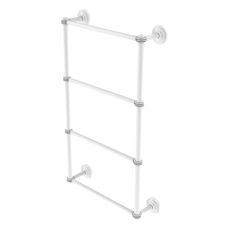 Que New Collection 4 Tier Ladder Towel Bar with Dotted Accents