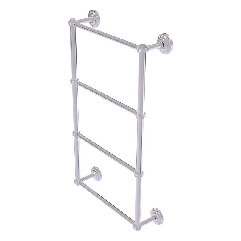 Que New Collection 4 Tier Ladder Towel Bar with Grooved Accents