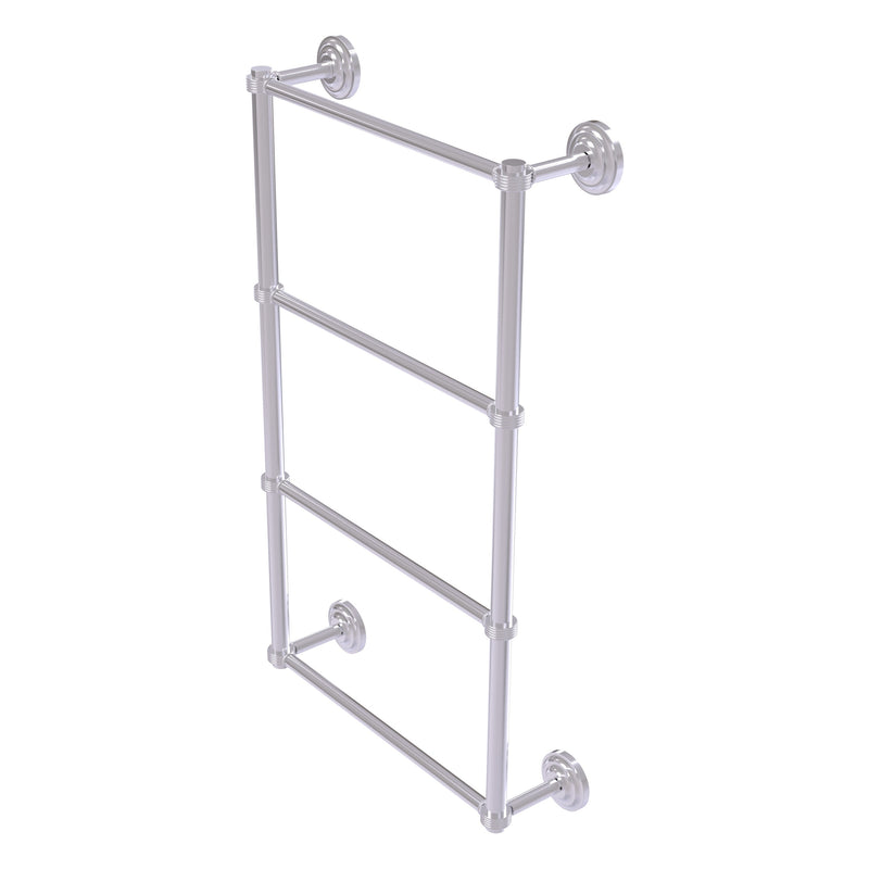 Que New Collection 4 Tier Ladder Towel Bar with Grooved Accents