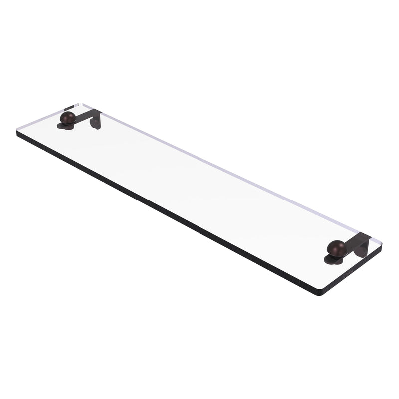 Glass Vanity Shelf with Beveled Edges