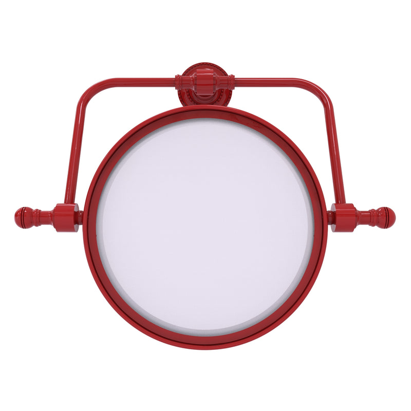 Retro Dot Collection Wall Mounted Swivel Make-Up Mirror 8 Inch Diameter