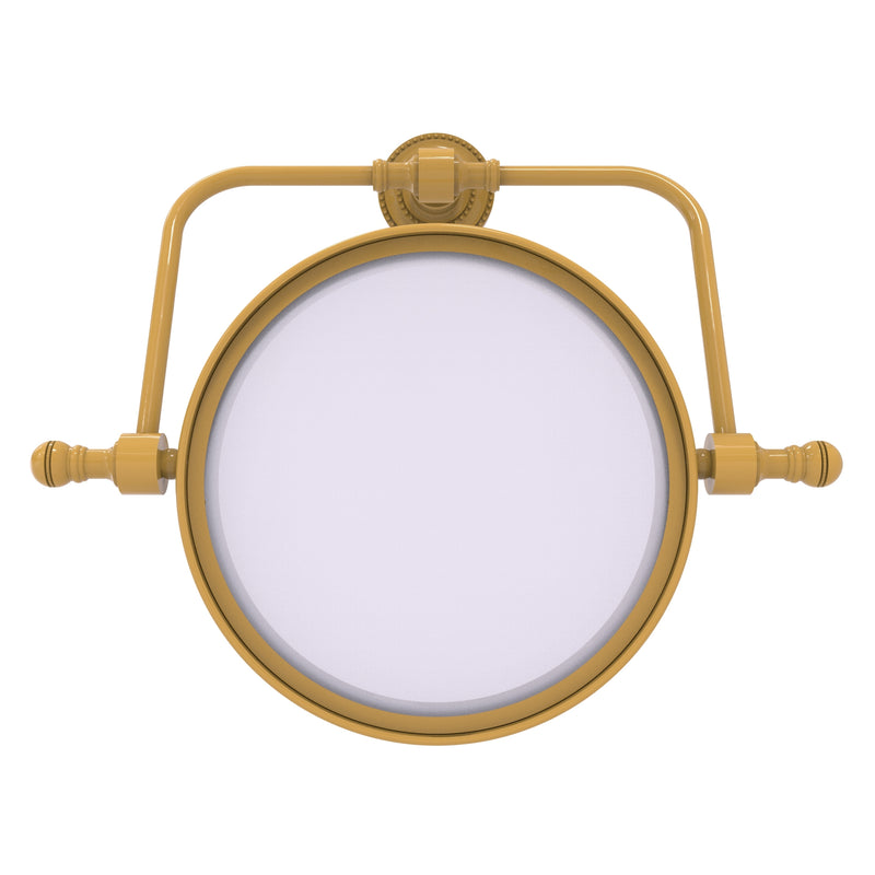 Retro Dot Collection Wall Mounted Swivel Make-Up Mirror 8 Inch Diameter