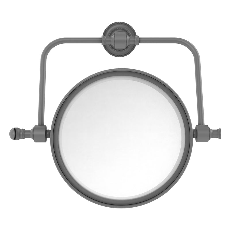 Retro Dot Collection Wall Mounted Swivel Make-Up Mirror 8 Inch Diameter