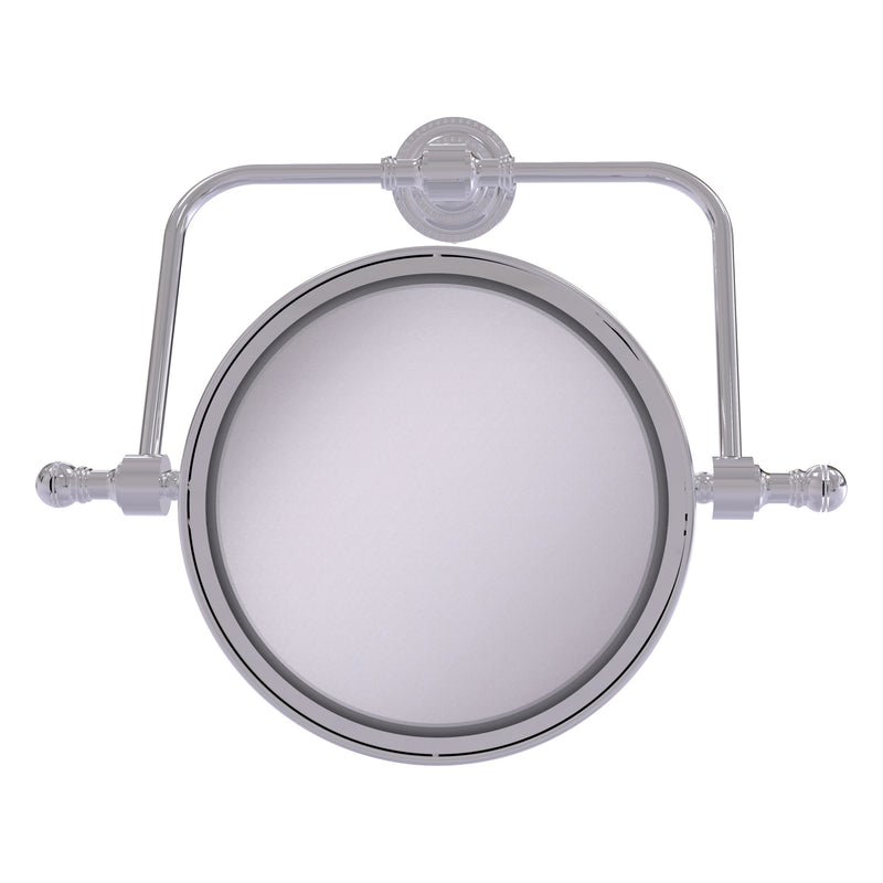 Retro Dot Collection Wall Mounted Swivel Make-Up Mirror 8 Inch Diameter