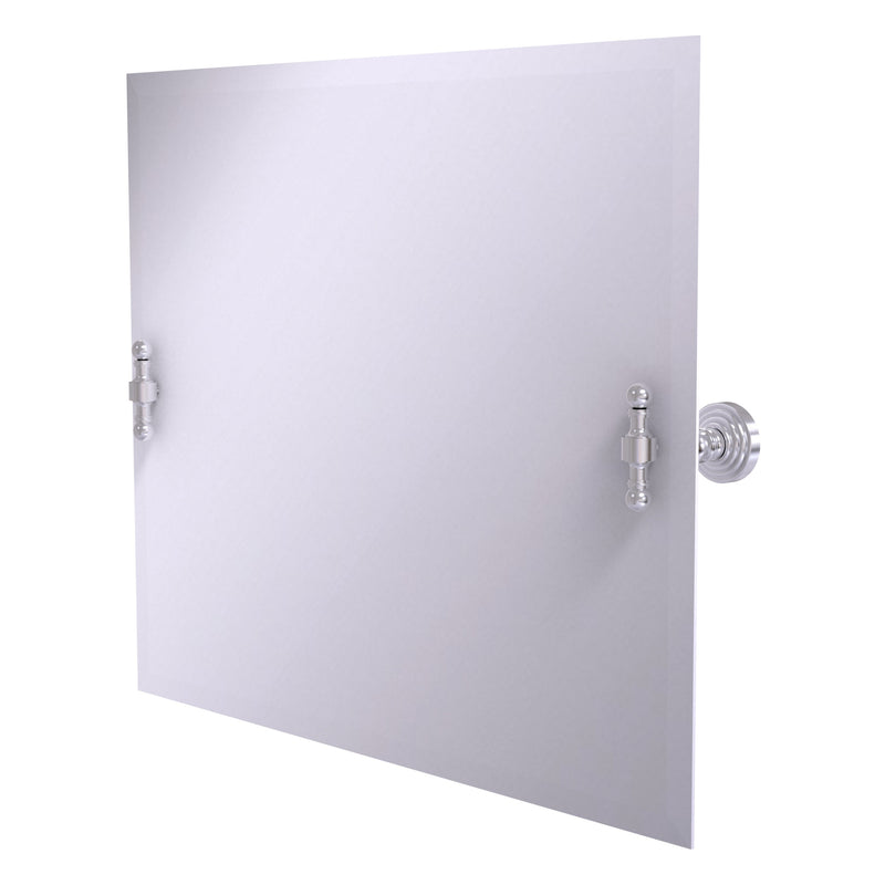 Frameless Landscape Rectangular Tilt Mirror with Beveled Edge