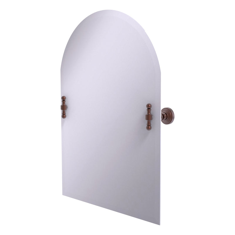 Frameless Arched Top Tilt Mirror with Beveled Edge