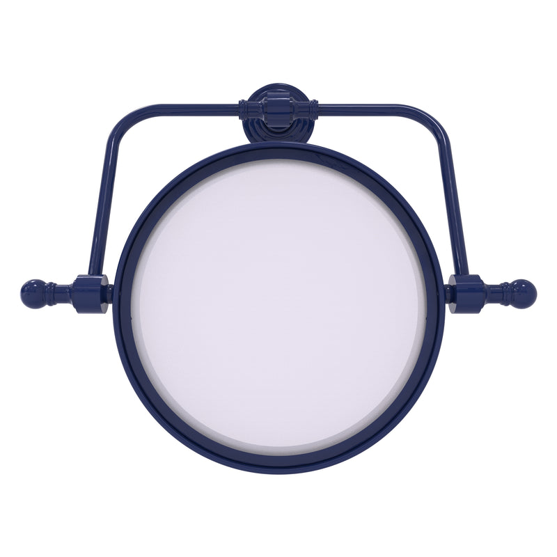 Retro Wave Collection Wall Mounted Swivel Make-Up Mirror 8 Inch Diameter