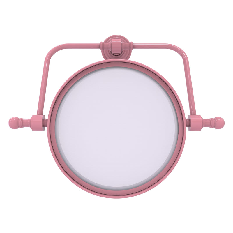 Retro Wave Collection Wall Mounted Swivel Make-Up Mirror 8 Inch Diameter