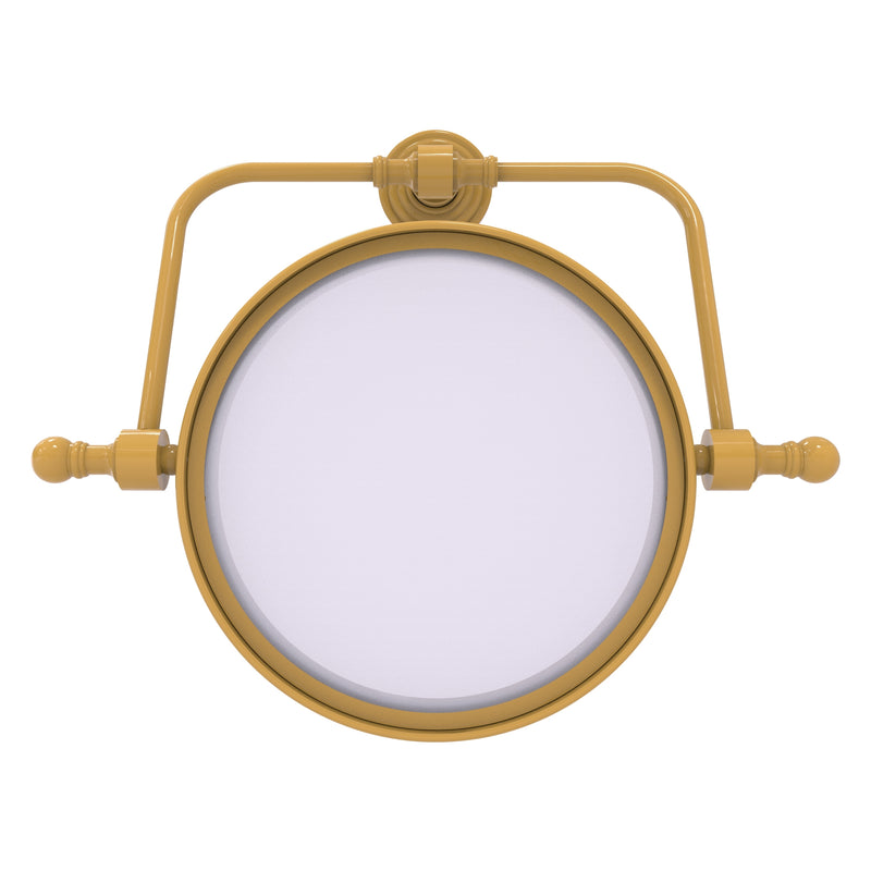 Retro Wave Collection Wall Mounted Swivel Make-Up Mirror 8 Inch Diameter