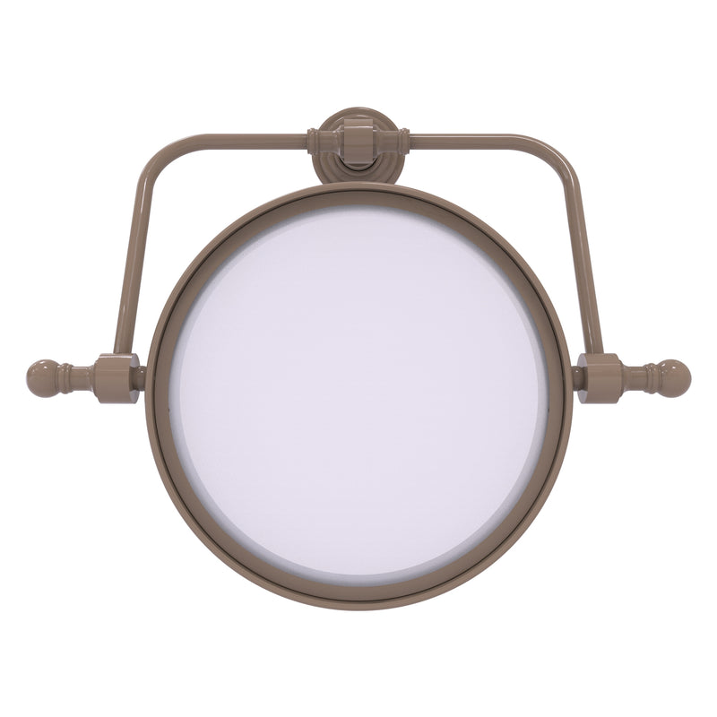 Retro Wave Collection Wall Mounted Swivel Make-Up Mirror 8 Inch Diameter