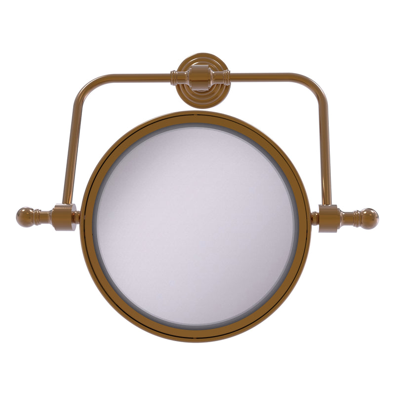 Retro Wave Collection Wall Mounted Swivel Make-Up Mirror 8 Inch Diameter