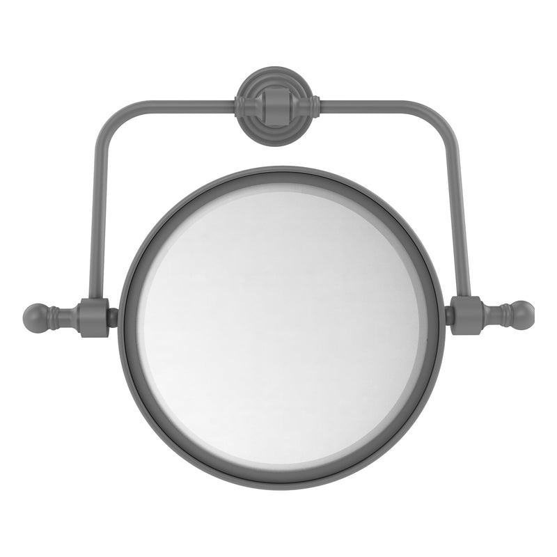 Retro Wave Collection Wall Mounted Swivel Make-Up Mirror 8 Inch Diameter