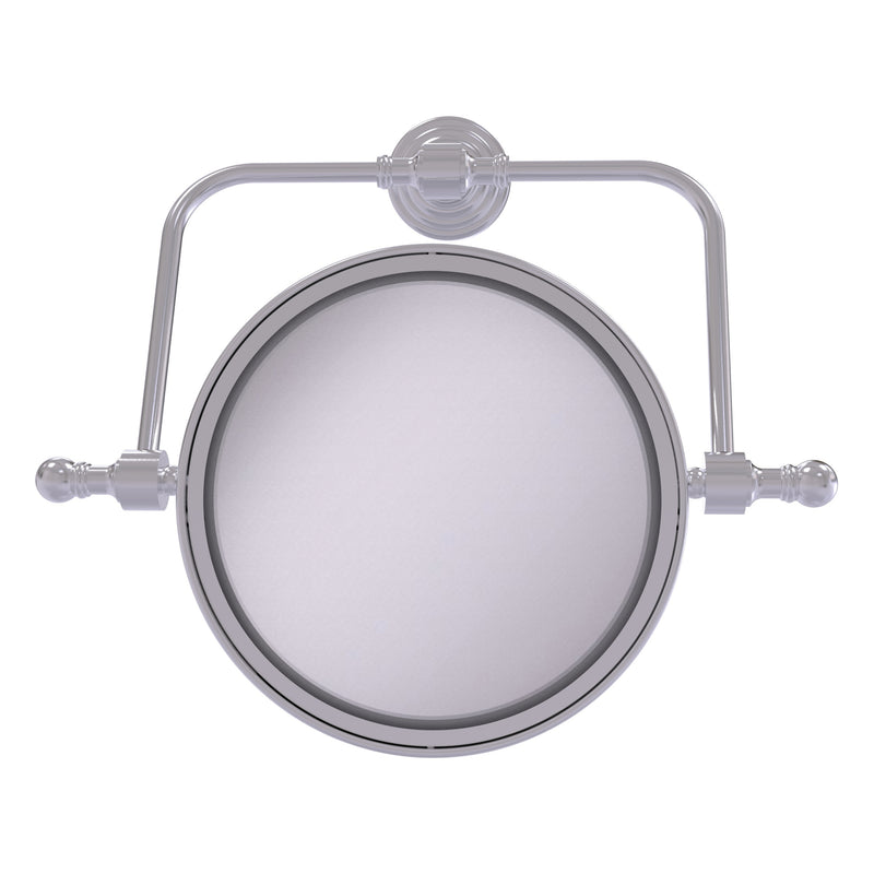 Retro Wave Collection Wall Mounted Swivel Make-Up Mirror 8 Inch Diameter