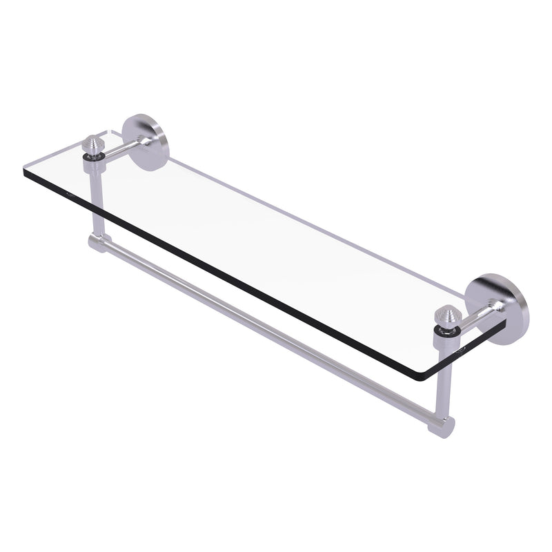 Southbeach Collection Glass Vanity Shelf  with Integrated Towel Bar