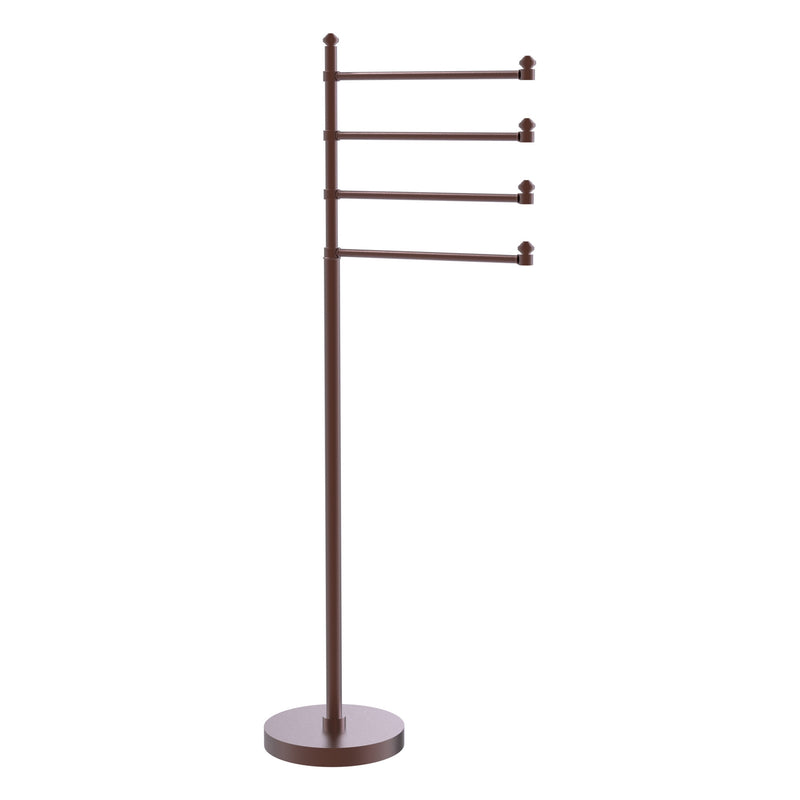 Freestanding 4 Pivoting Swing Arm Towel Stand