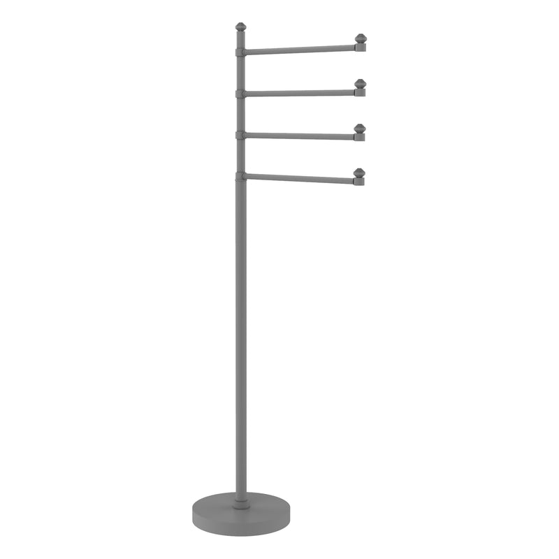 Freestanding 4 Pivoting Swing Arm Towel Stand