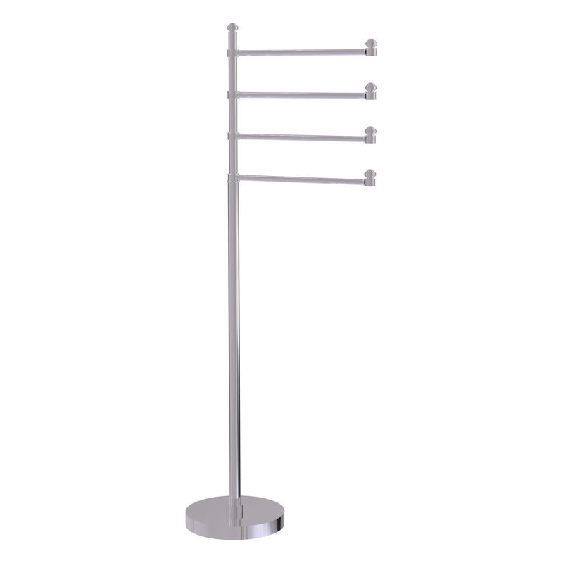 Freestanding 4 Pivoting Swing Arm Towel Stand