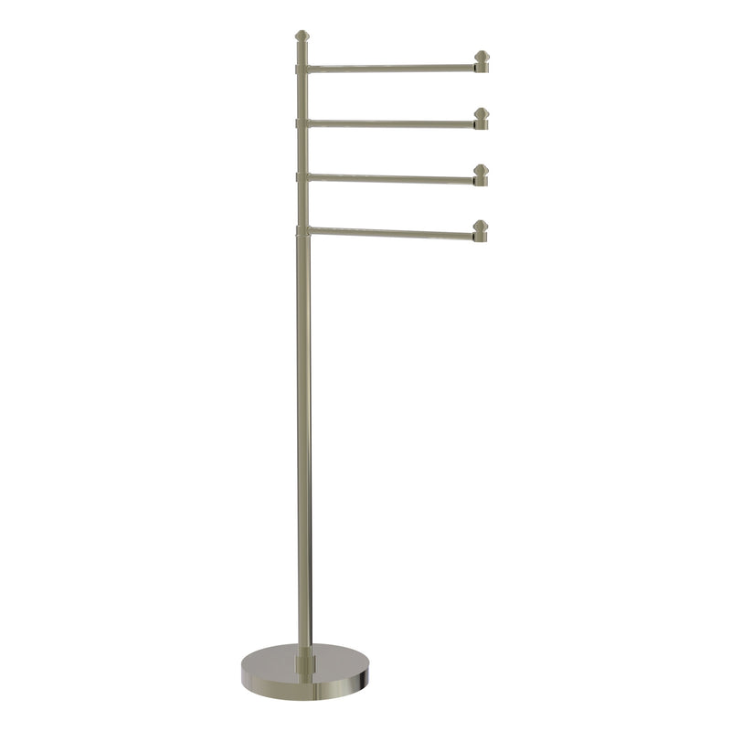 Freestanding 4 Pivoting Swing Arm Towel Stand