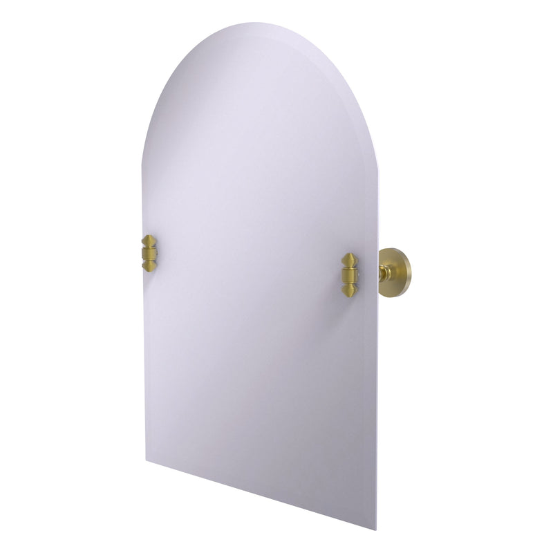 Frameless Arched Top Tilt Mirror with Beveled Edge