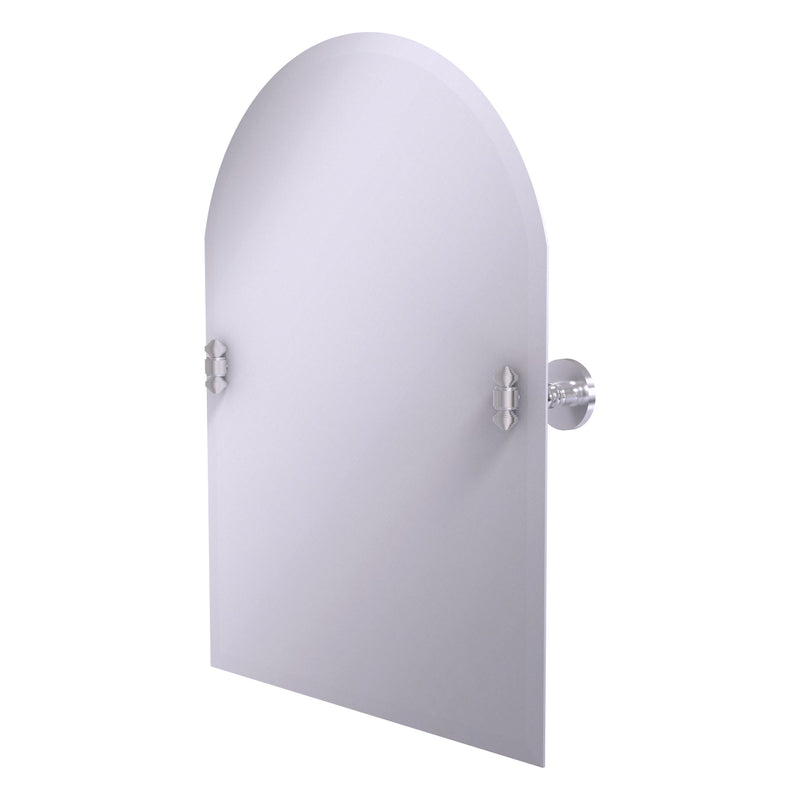 Frameless Arched Top Tilt Mirror with Beveled Edge