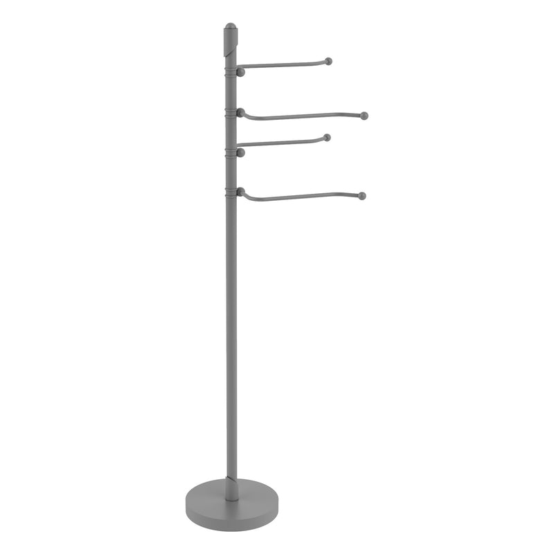 Freestanding 4 Pivoting Swing Arm Towel Stand