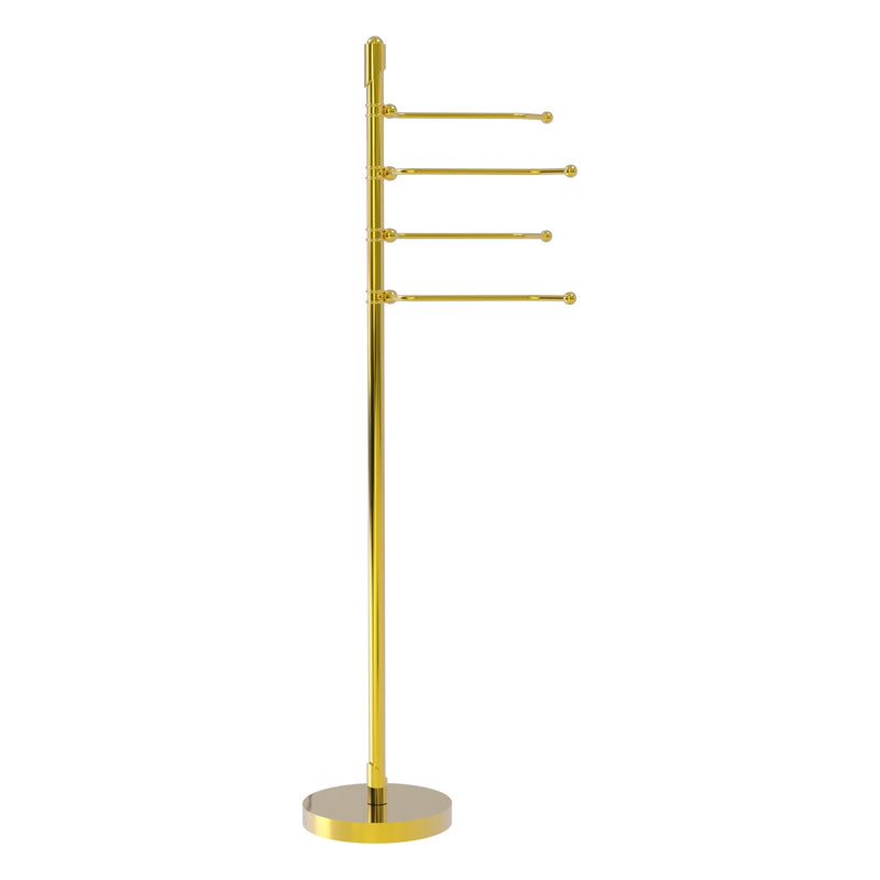 Freestanding 4 Pivoting Swing Arm Towel Stand