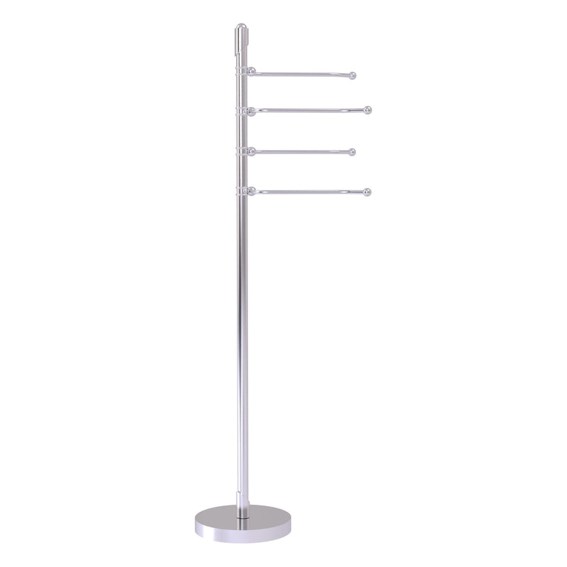 Freestanding 4 Pivoting Swing Arm Towel Stand