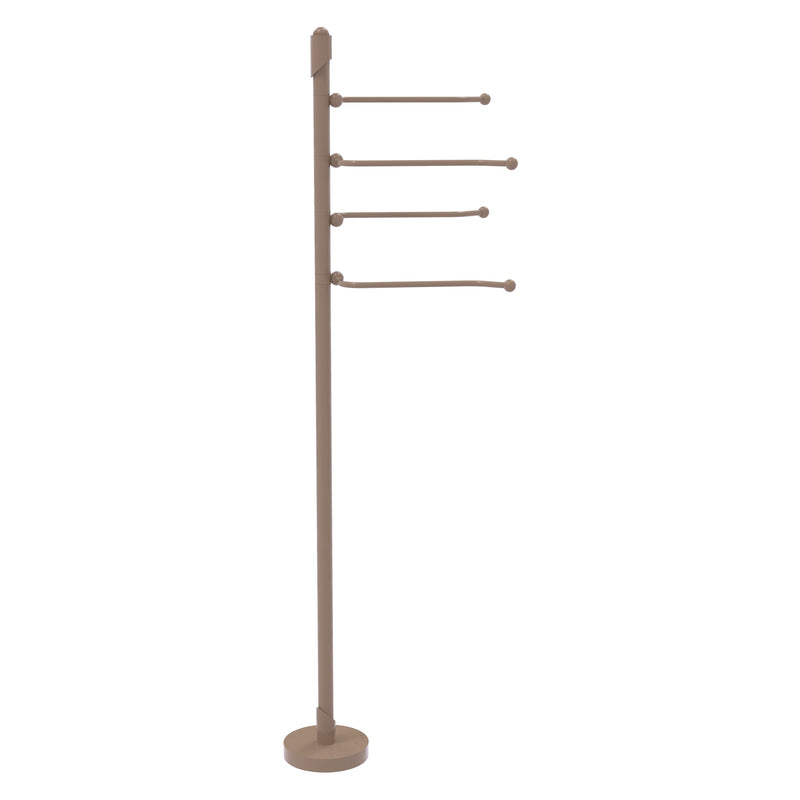 Freestanding 4 Pivoting Swing Arm Towel Stand