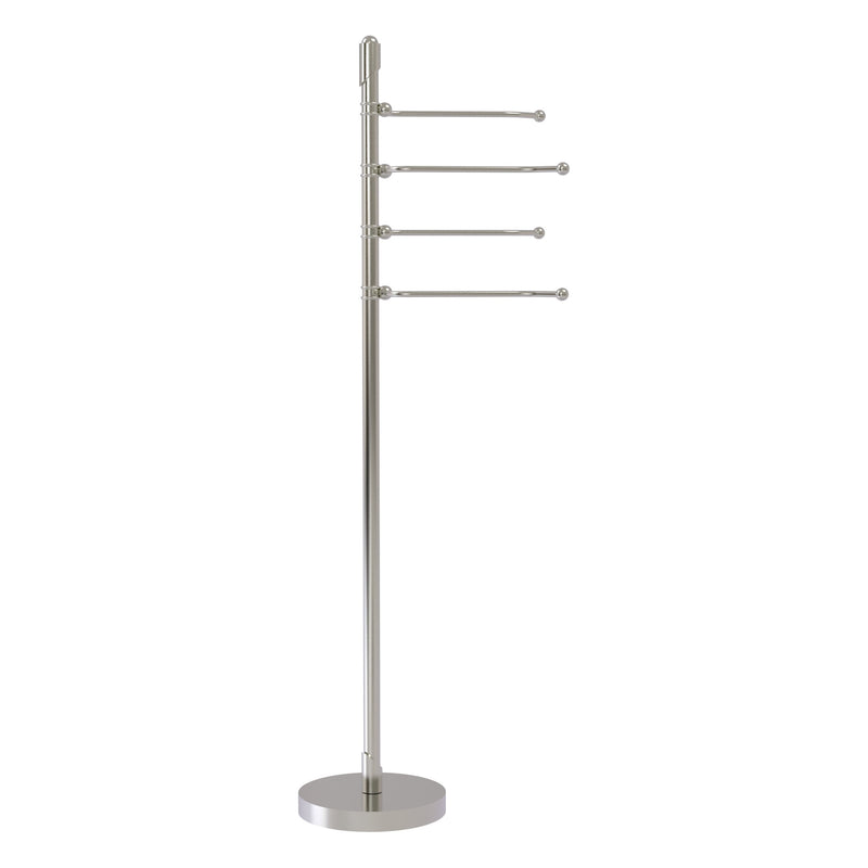 Freestanding 4 Pivoting Swing Arm Towel Stand