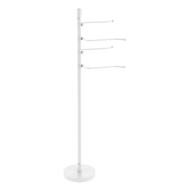 Freestanding 4 Pivoting Swing Arm Towel Stand