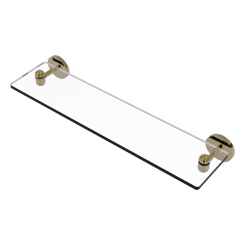 Tango Collection Glass Vanity Shelf with Beveled Edges