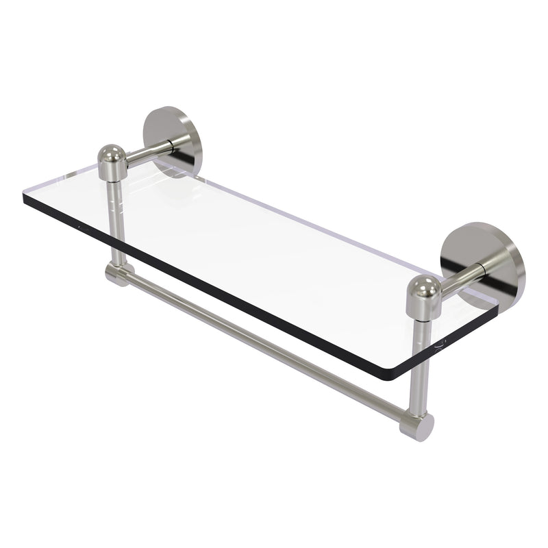 Tango Collection Glass Vanity Shelf  with Integrated Towel Bar