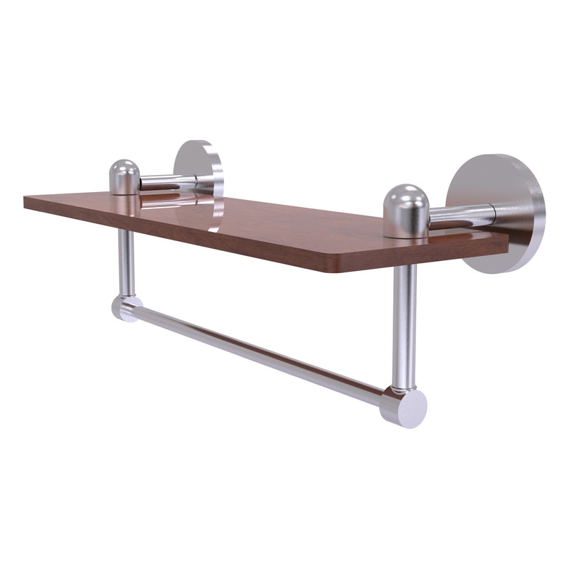 Tango Collection Solid IPE Ironwood Shelf with Integrated Towel Bar