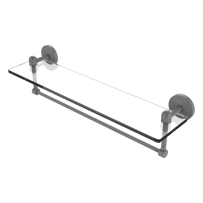 Tango Collection Glass Vanity Shelf  with Integrated Towel Bar