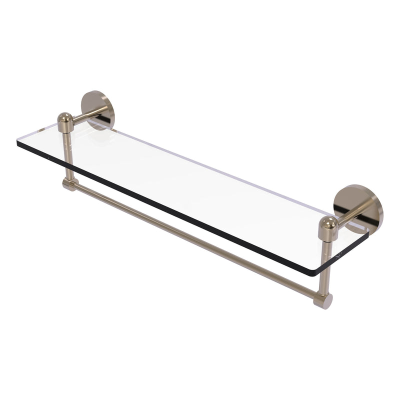 Tango Collection Glass Vanity Shelf  with Integrated Towel Bar