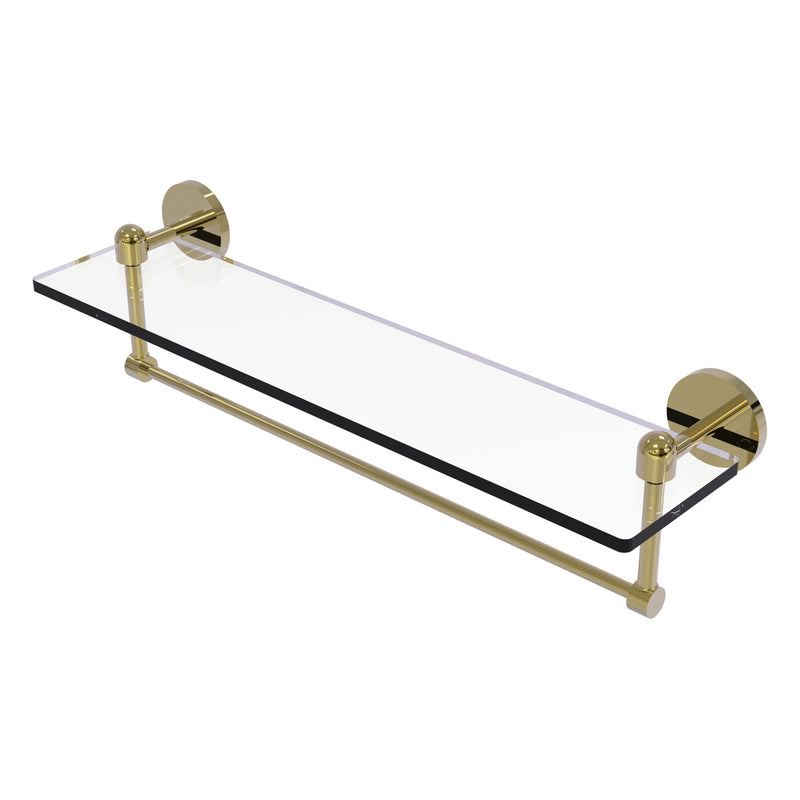 Tango Collection Glass Vanity Shelf  with Integrated Towel Bar