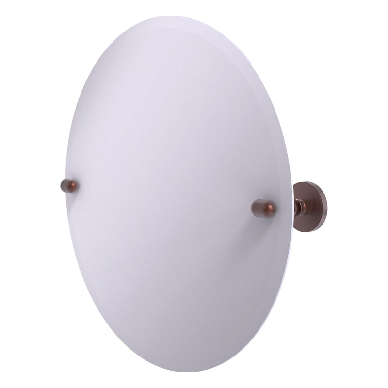 Frameless Round Tilt Mirror with Beveled Edge